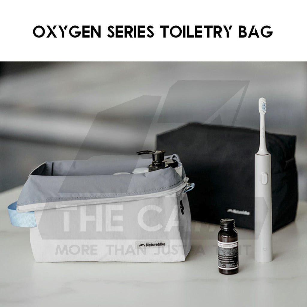 Naturehike Toiletry Bag Oxygen Series Splash Proof Outdoor Trip Wash Bag Travel Business Cosmetic Beg Black CNK2450XB024