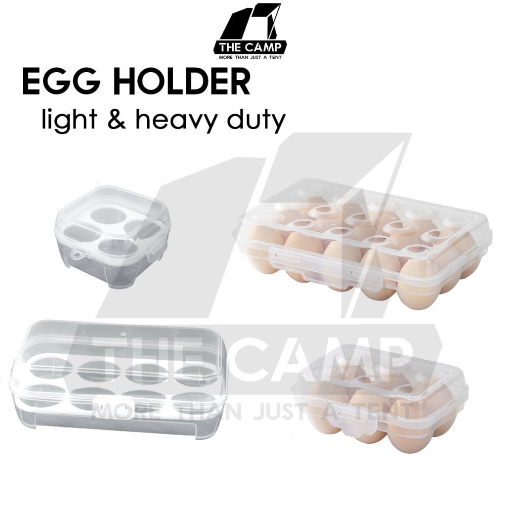 Portable Egg Storage Box Stackable Outdoor Camping Heavy duty 4 6 8 15 Grid Eggs Case Tray Holder Container Kotak Telur