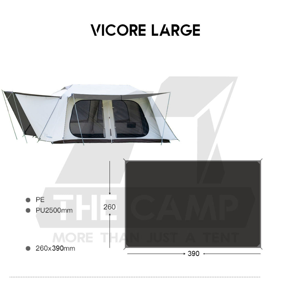 Vidalido Groundsheet for Tent Cabin XL Plus Poon Saan M L Teepee MS MX PRO Vicore Mini Large Thick Camping Mat PE