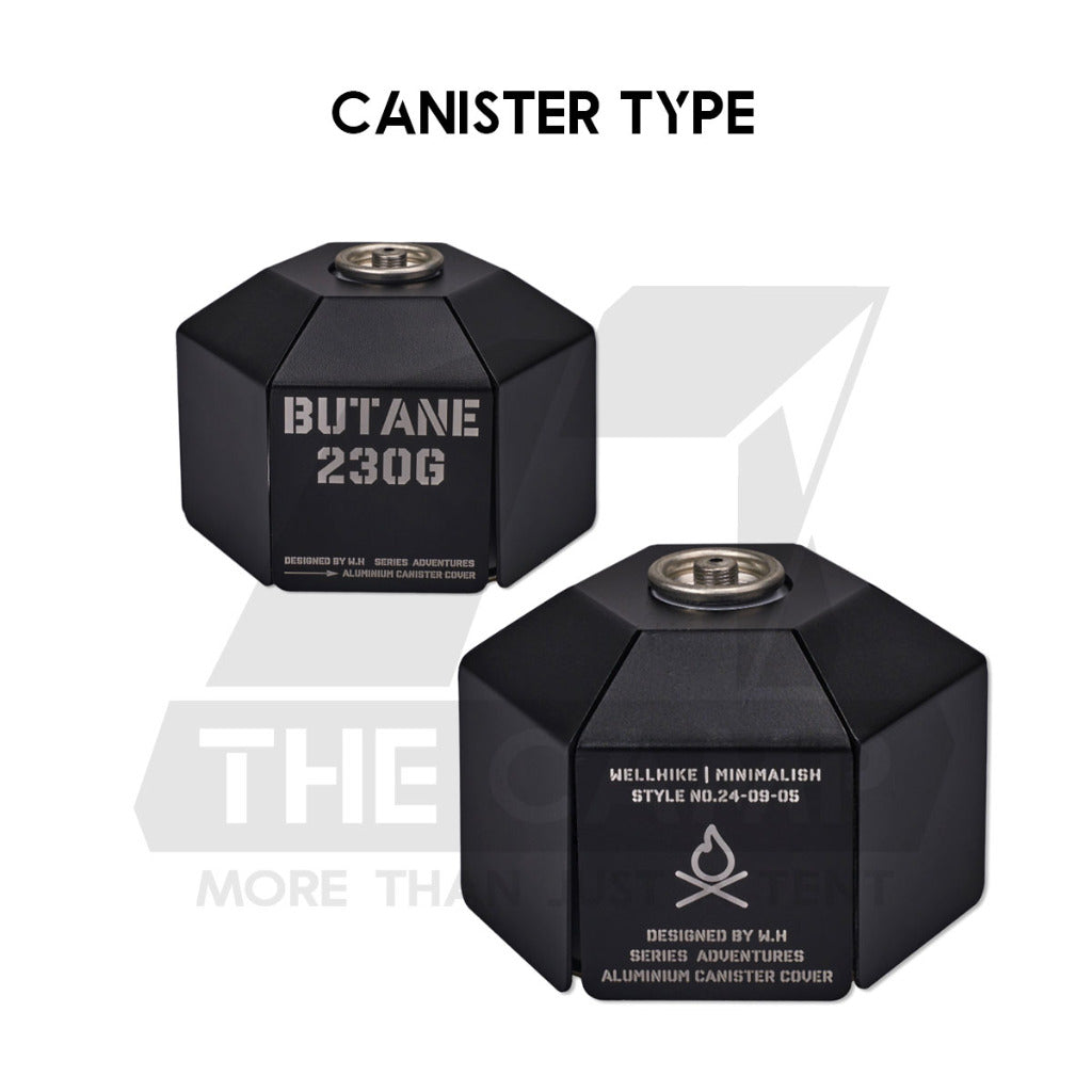 Wellhike SWS Metal Gas Cover / Sleeve Tactical Style Outdoor Camping Butane Protective Case Canister Cartridge