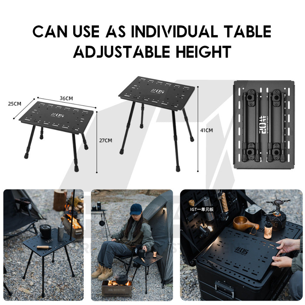 Shinetrip IGT Combination Table Module Accessories Plate Dish Rack Soto Stove Lamp Pole Spider Star Panel Tea Tray