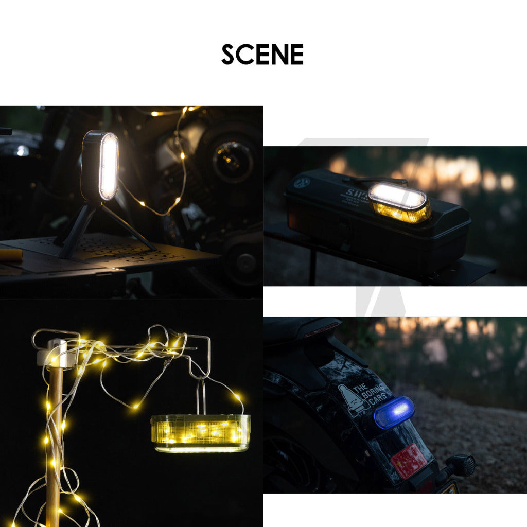 Wellhike SWS Oval Fairy Light Roller Fast Pull Multipurpose LED String Lamp Outdoor Camping USB Battery Weatherproof