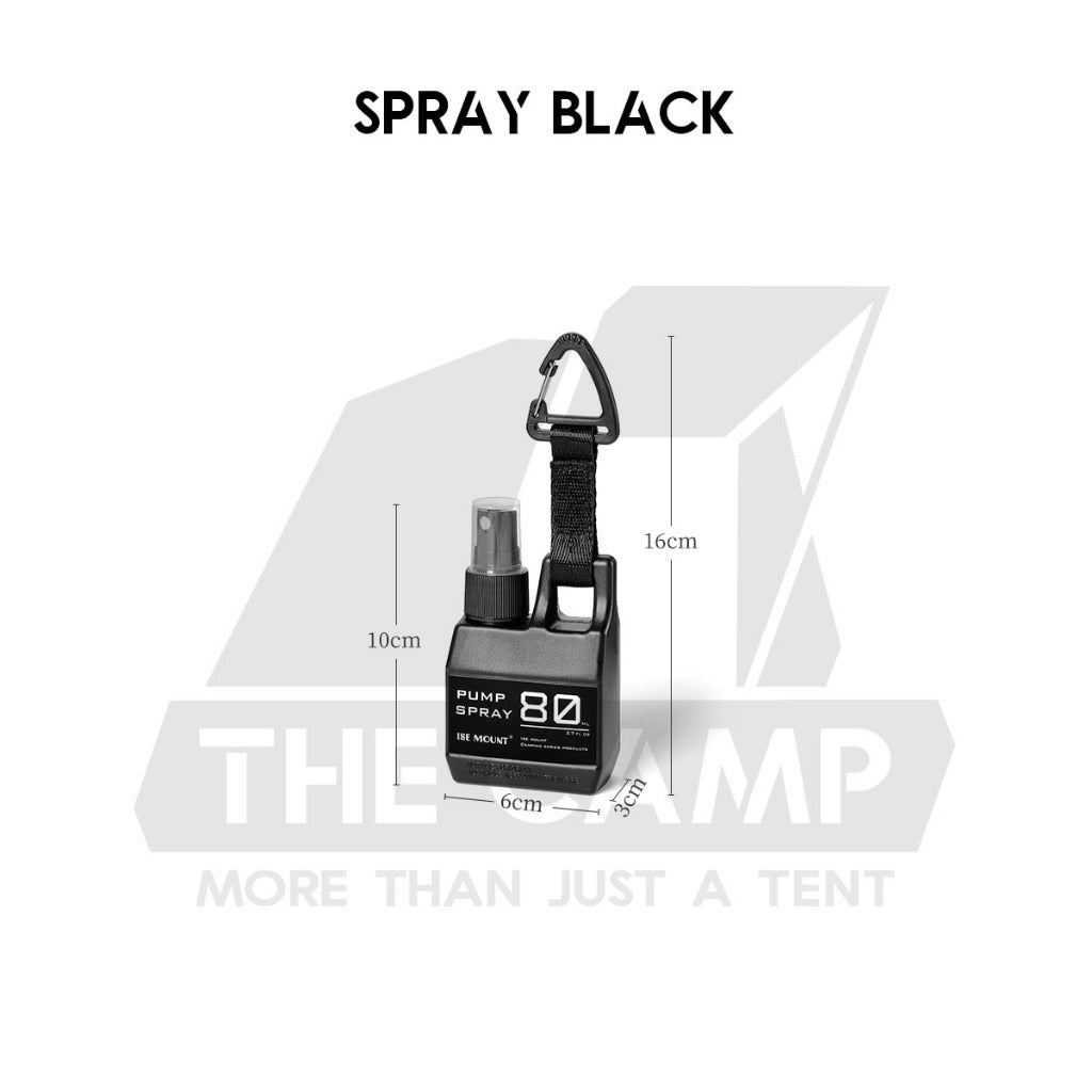 Outdoor Camping Spray Pump Bottle 80ml Tactical Style Oil Perfume Lotion Detergent Case Liquid Container with Hook Strap