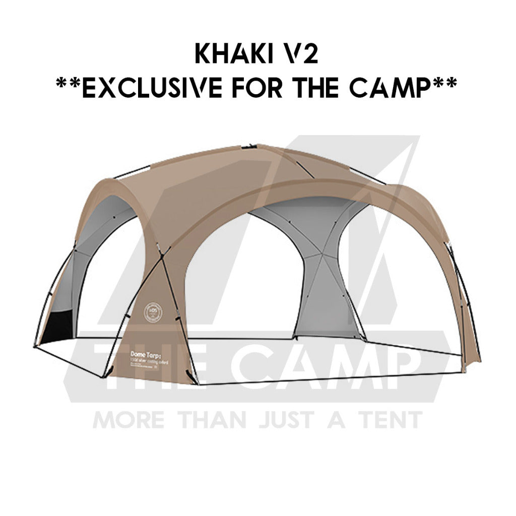 Shinetrip Dome Shelter V2 Tarp PU3000 Silver Coated Black Khaki Green Door Cloth Zip Mesh Net Flysheet Tent