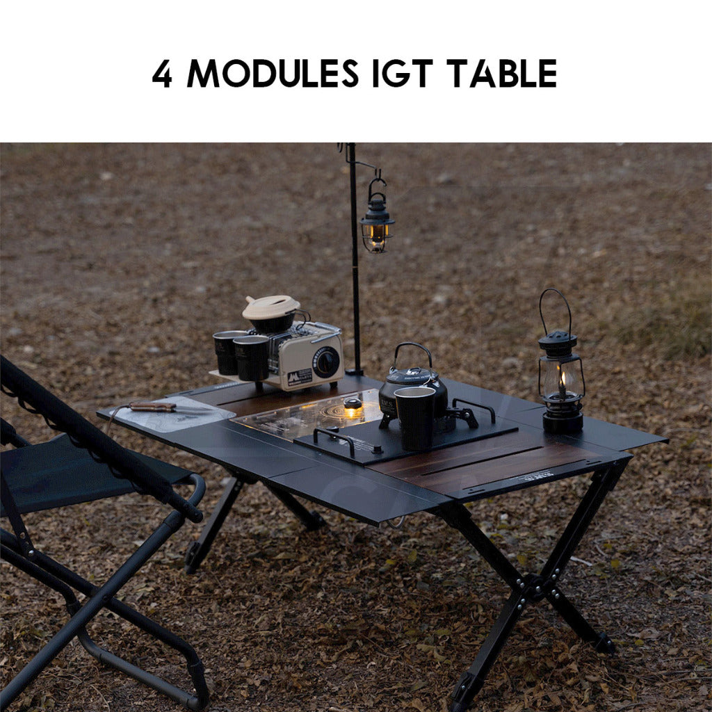 Wellhike SWS IGT Master Table Adjustable Height Expandable Spider Stove Acrylic Wood Plate Lamp Pole Water Dispenser