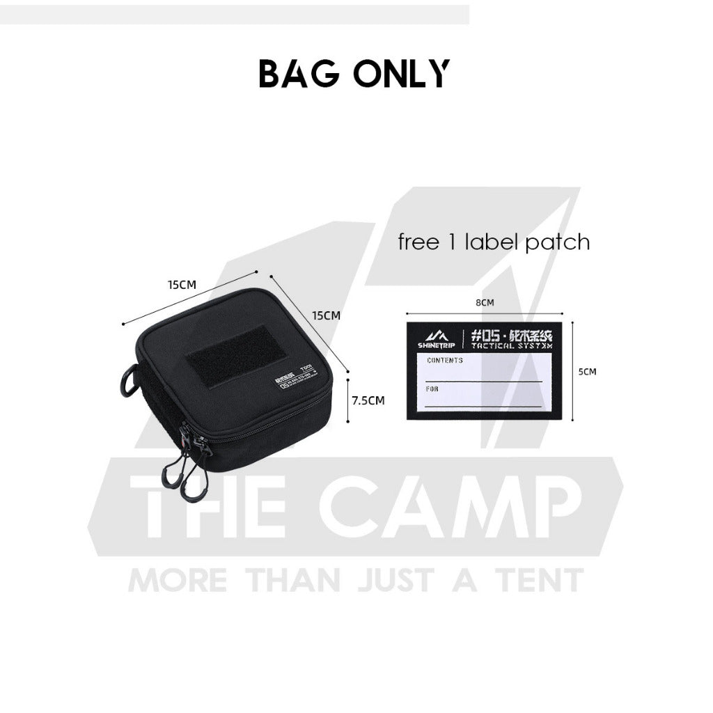 Shinetrip Tactical Storage Bag Pouch ST05 optional Velcro Patch Labelling Patch Light Lamp Hanging Beg
