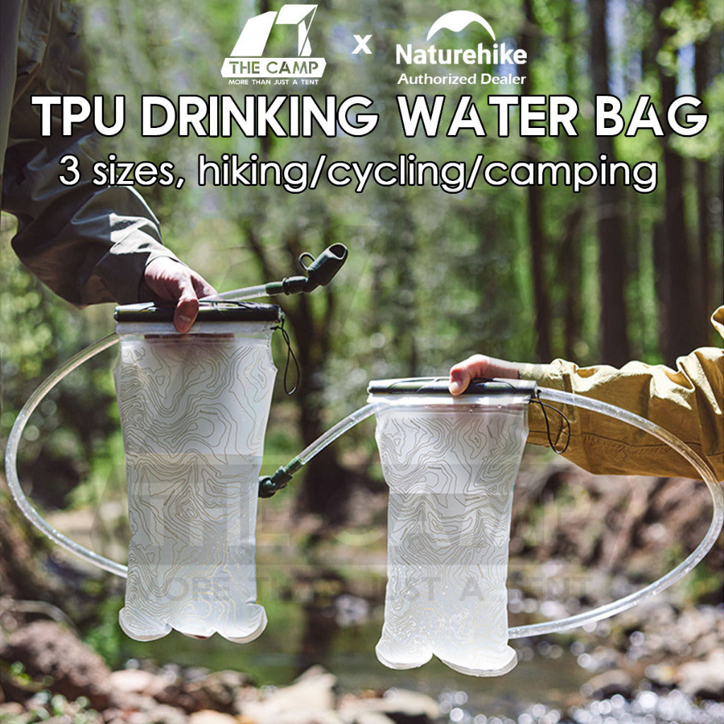Naturehike TPU Drinking Water Bag 1.5L 2L 3L Bucket Hiking Cycling Outdoor Camping Beg Air CNK2450CF011