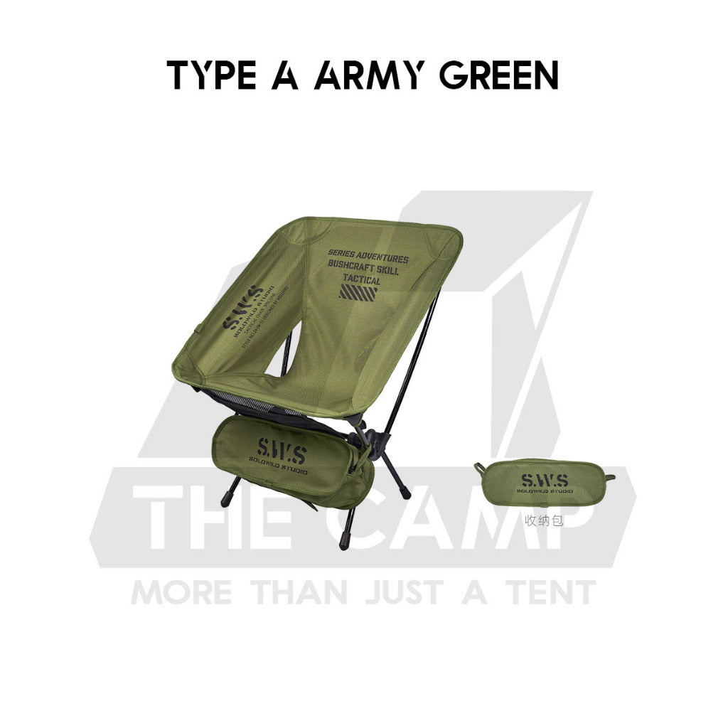 Wellhike SWS Moon Chair Foldable Outdoor Camping Compact Size Optional Sun Shade Kerusi Healing