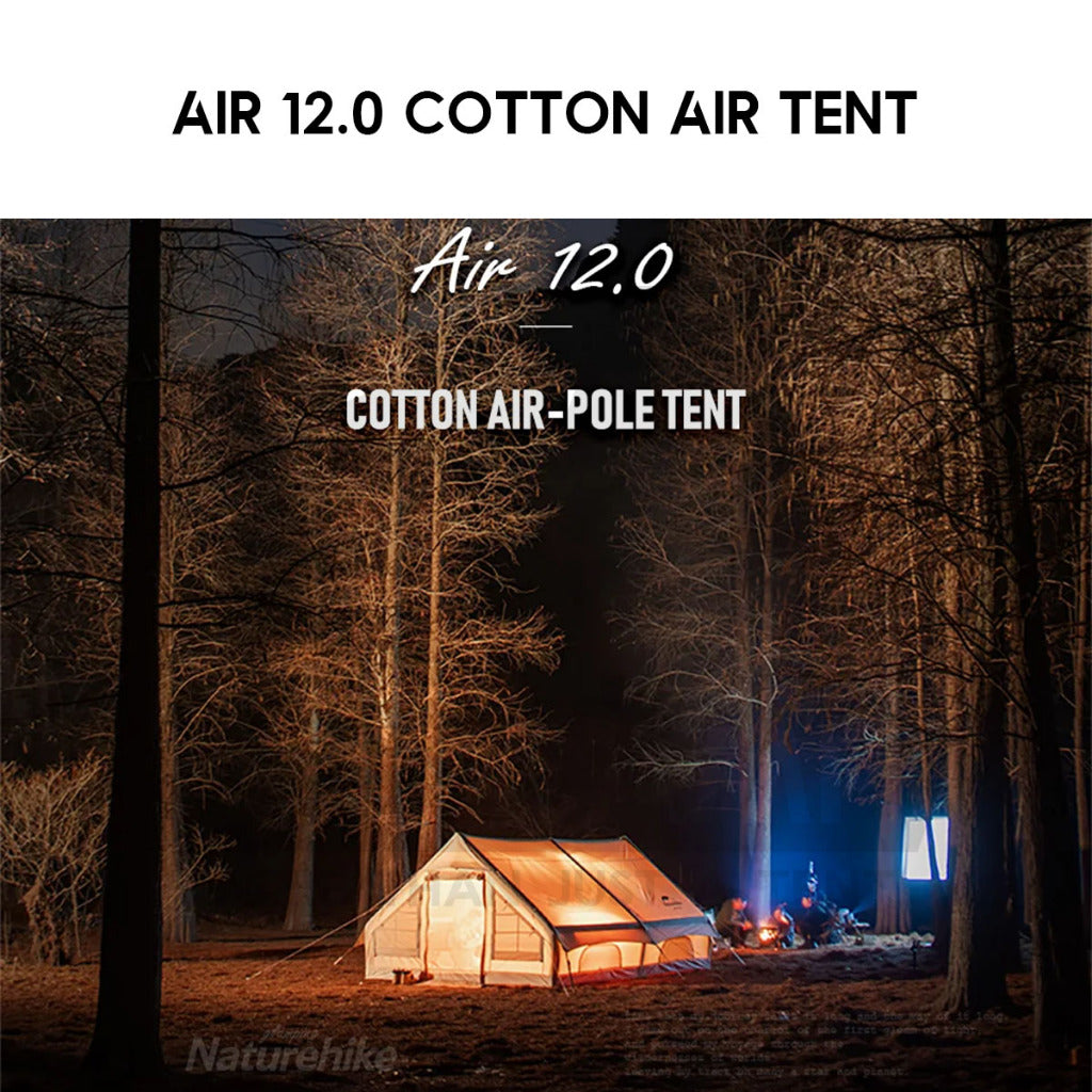 Naturehike Extend Air 12 12.0 Air Tent Inflatable 400 x 300cm Package Outdoor Camping Cotton Khemah Angin