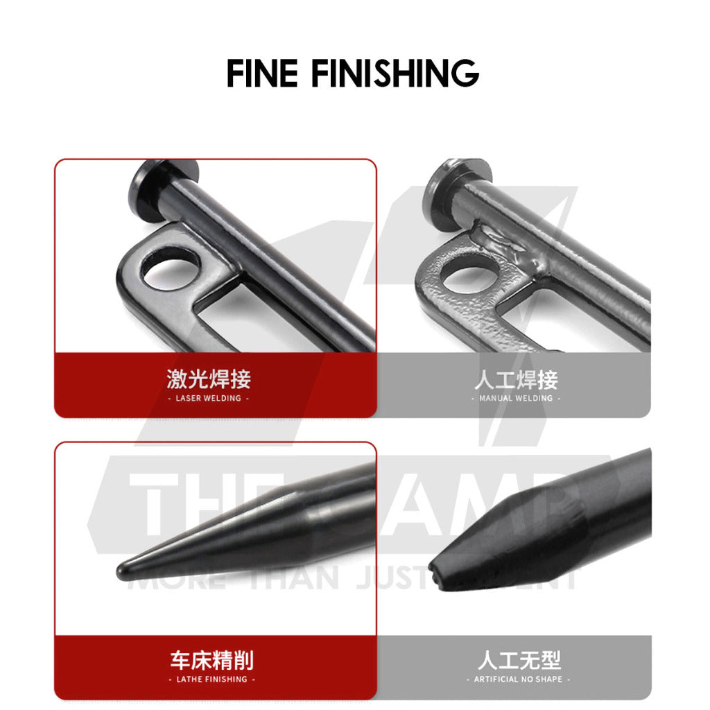 Camping Tent Steel Nail Peg and Pole Holder for Flysheet Tarp 20cm 30cm 35cm 40cm Awning Canopy Support Anchor