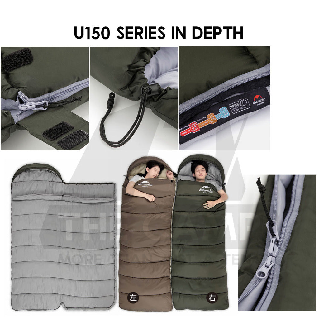 Naturehike Sleeping Bag Outdoor Camping Envelope U150 LW180 L150 F150 Cotton Ultralight Travel Portable