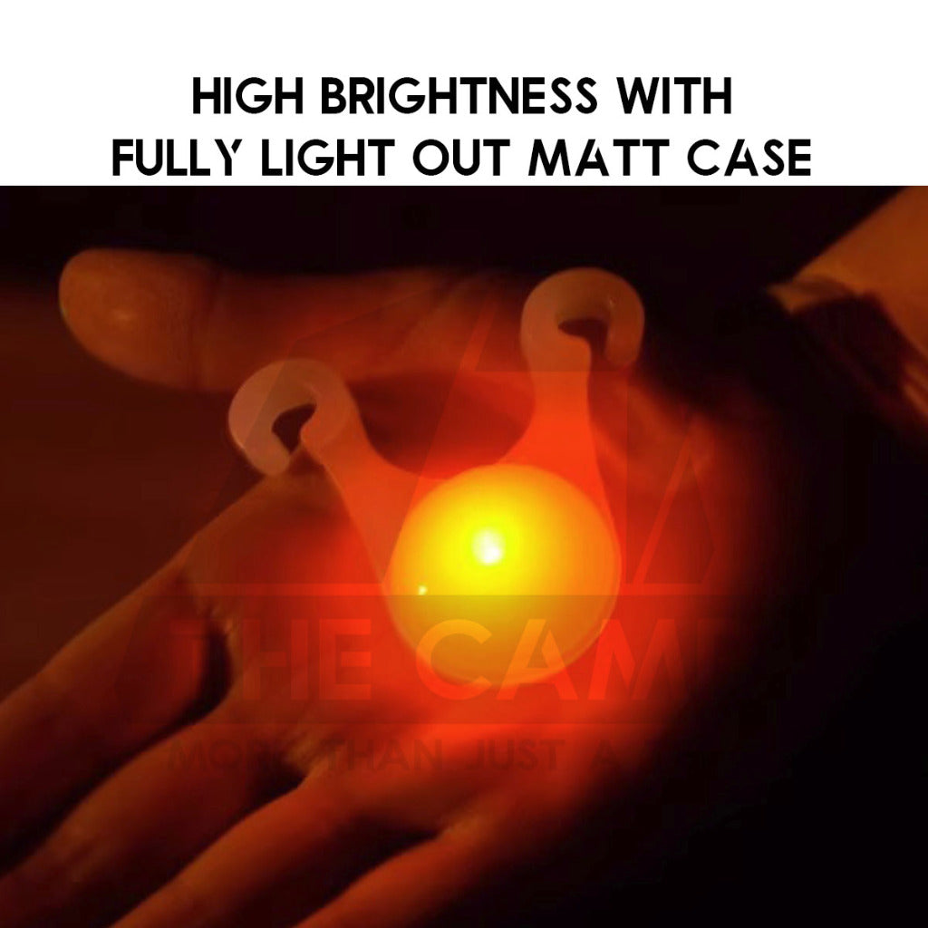 LED String Guard Light Mini Outdoor Camping Rope Hanging Warning Lamp Flashlight Safety Silicone Lampu Tali Battery