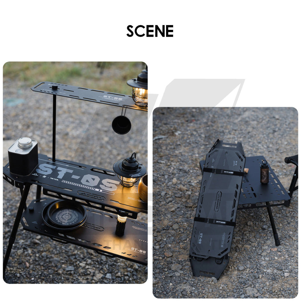Shinetrip Skateboard Rack Table ST05 Tactical IGT Series Folding Table Shelf Storage Aluminum Alloy Meja Rak Khemah