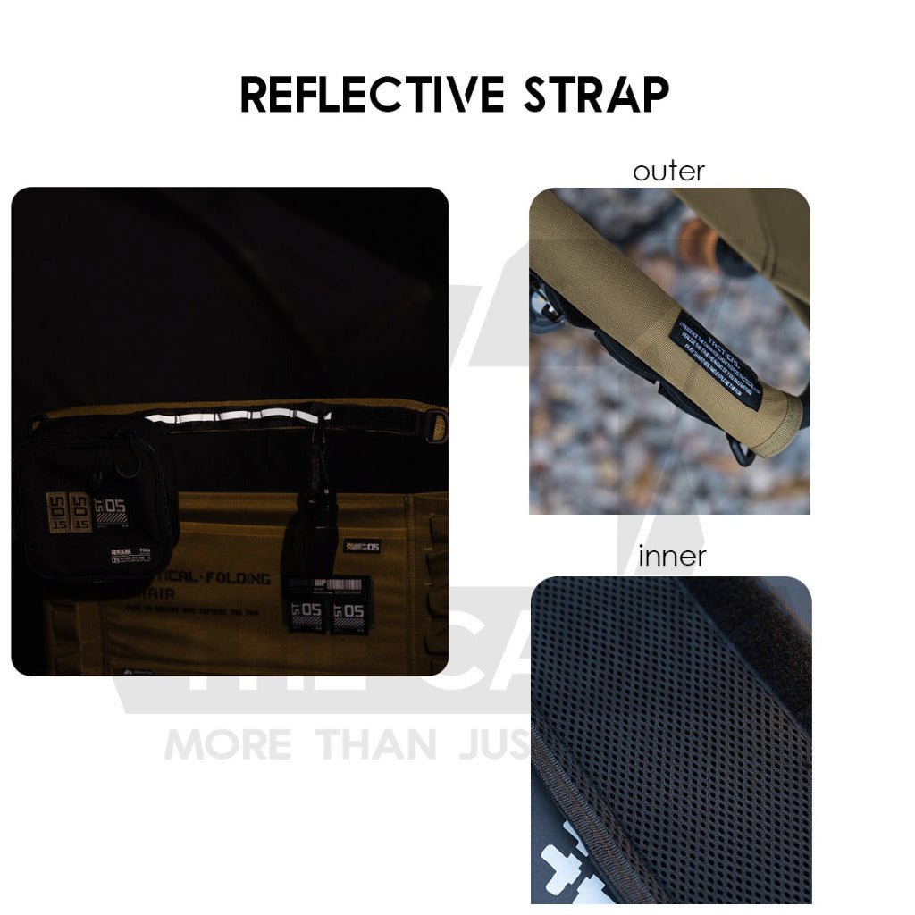 Shinetrip Hanging Loop Strap Molle System Kermit Chair Hanger Lamp Flysheet Pole Rod Bag Tactical Black