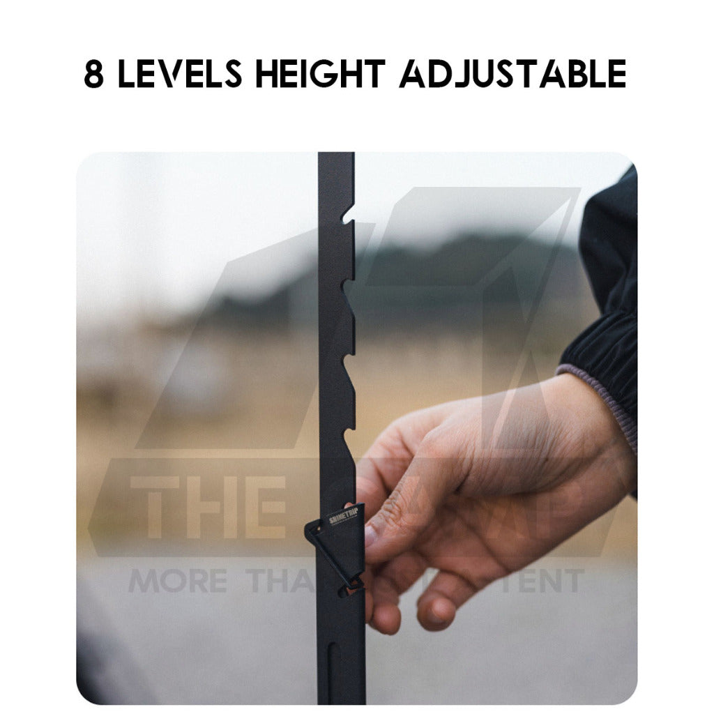 Shinetrip Lamp Pole Adjustable Height Outdoor Camping Stainless Steel Light Stand Rack Table Hanger A520