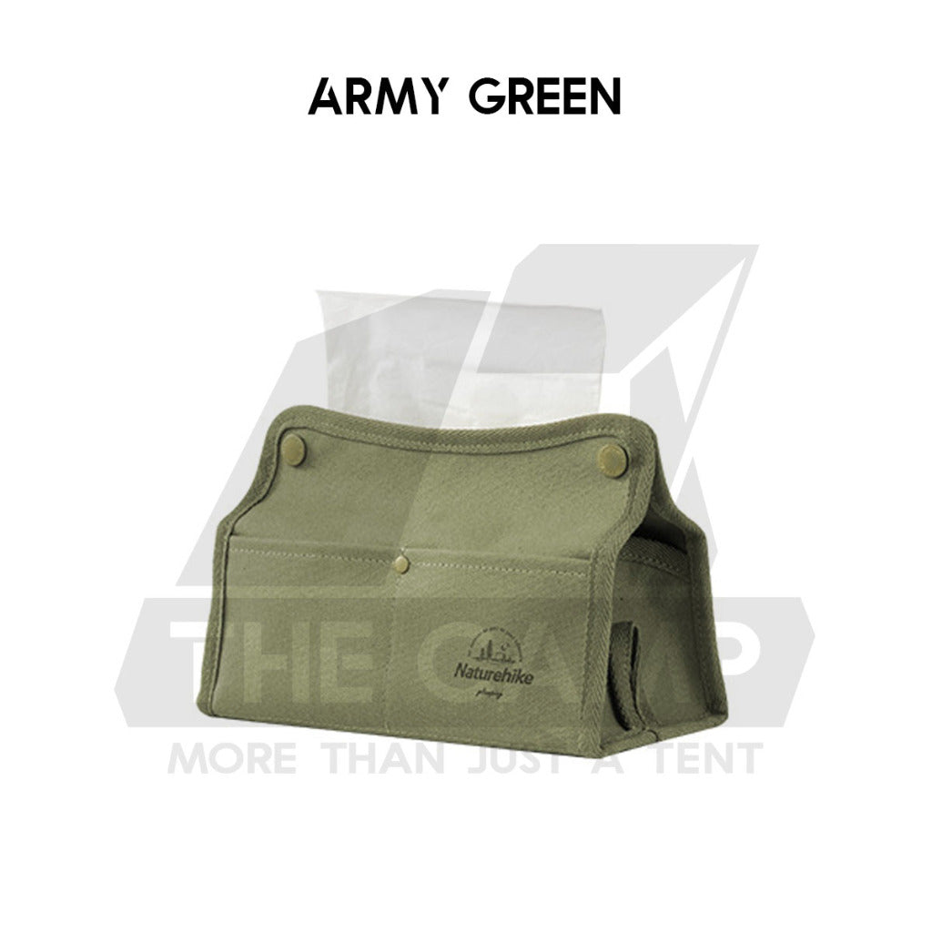 Naturehike Tissue Storage Bag Canvas Camping Hanging Tissue Box Multpurpose Picnic Tent Nail Rope Flysheet NH21SN001
