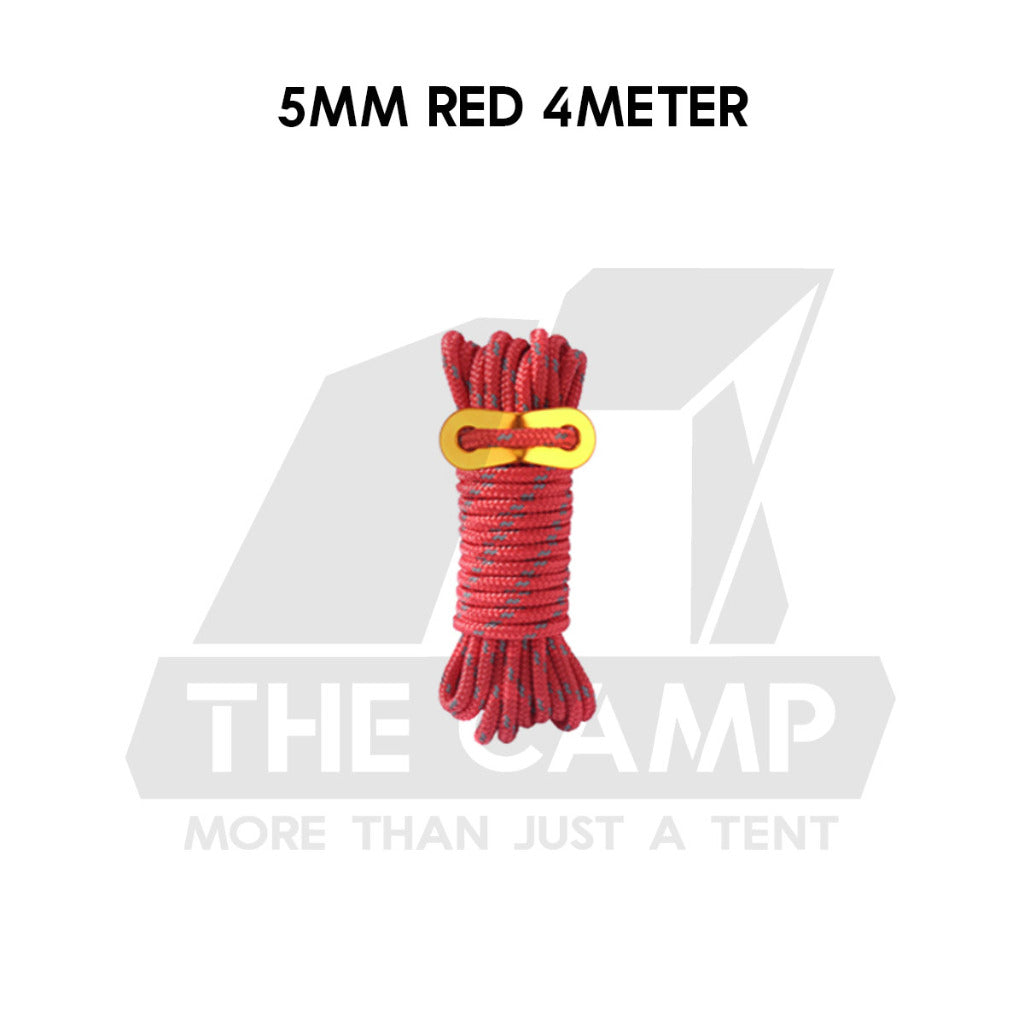 Camping 4mm / 5mm Super Reflecitive 4meter or 8meter Paracord Rope Pulley Adjuster Flysheet Tarp Tent Camp Hiking Pole