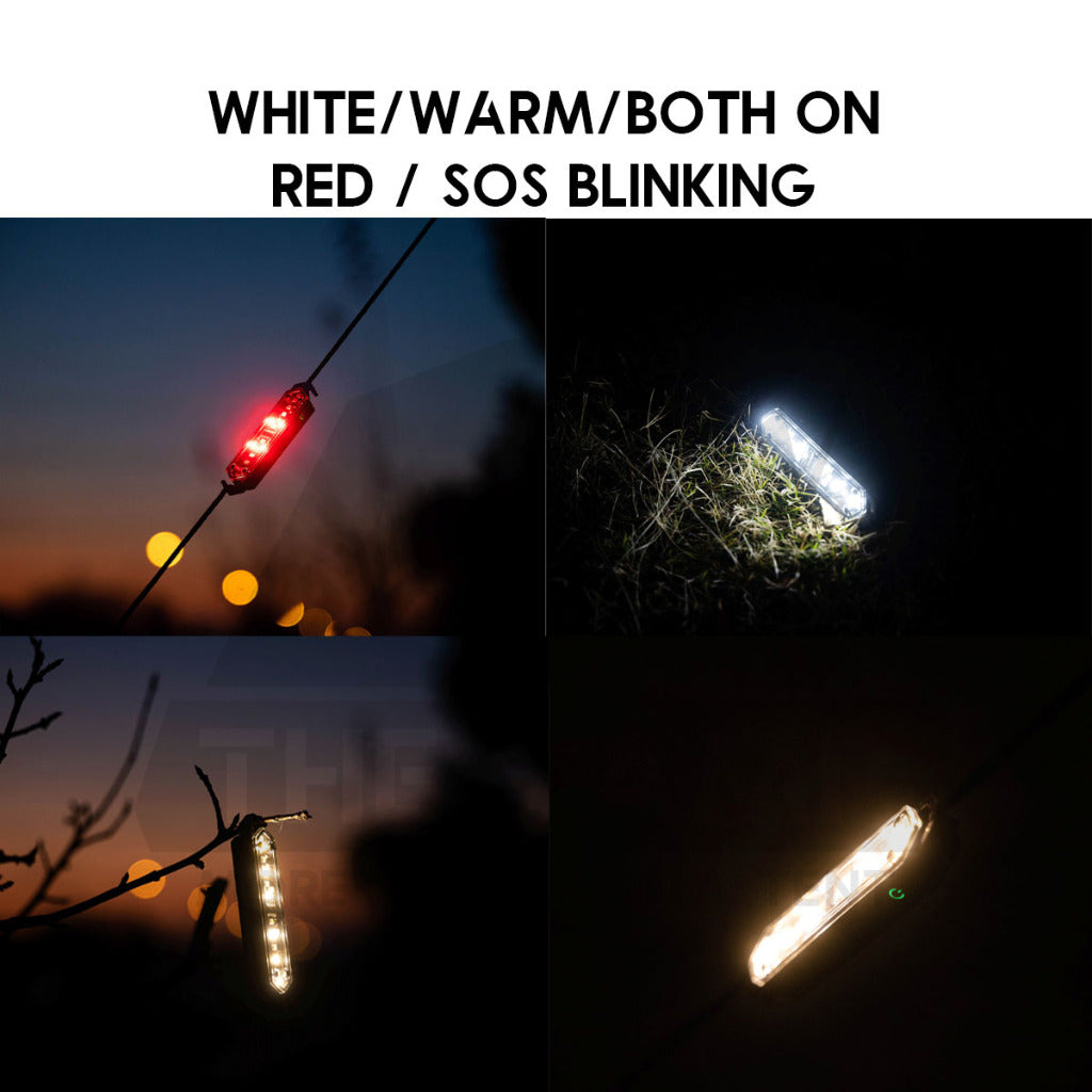 Wellhike SWS LED String Guard Light Mini Outdoor Camping Rope Hanging Warning Lamp Flashlight Safety Silicone Lampu Tali