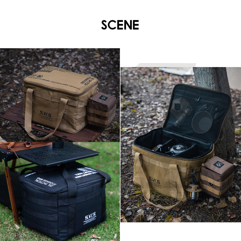 Wellhike SWS Tactical Storage Bag 25L Waterproof Large Capacity Outdoor Camping Cookware Equipment Stove Organizer Beg