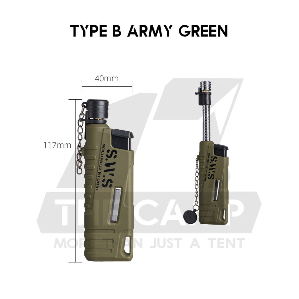 Wellhike SWS Torch Lighter Blue Jet Flame Gun Outdoor Camping Butane Gas Burner Portable Pemetik Api