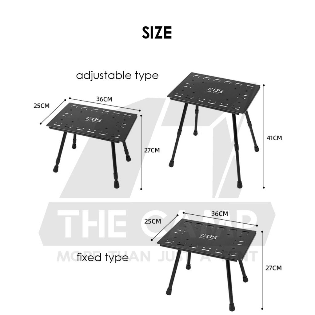 Shinetrip Stool / Table IGT Standard 1 Module Surface Panel Adjustable / Fixed Combination Table Outdoor Camping