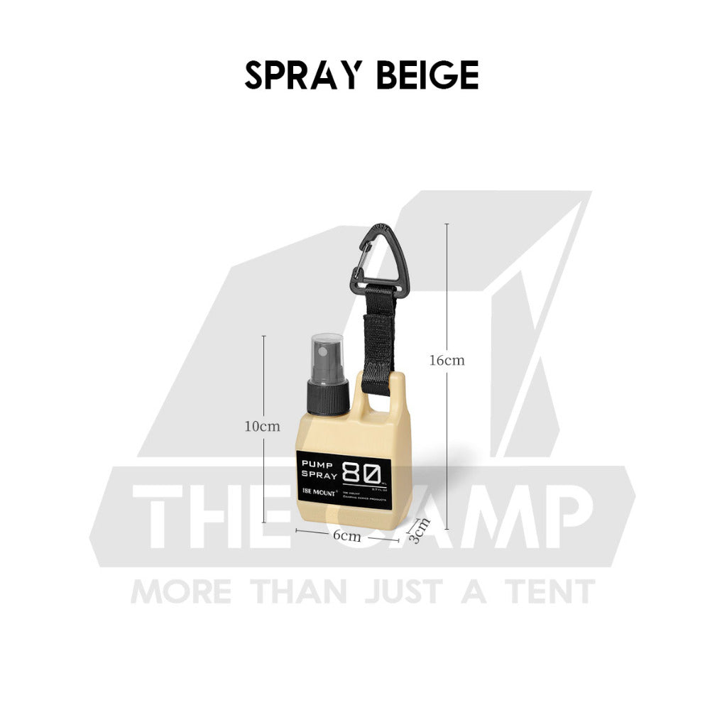 Outdoor Camping Spray Pump Bottle 80ml Tactical Style Oil Perfume Lotion Detergent Case Liquid Container with Hook Strap