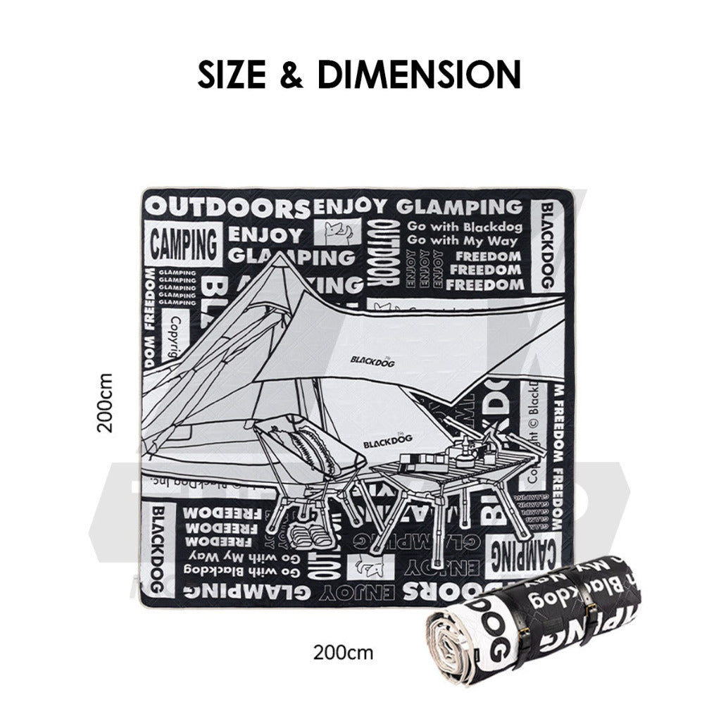 Blackdog Camping Picnic Carpet Black Portable Mat Waterproof Outdoor CBD2300DZ013 BD-YCD002 BD-YCD003 BD-DZ23001