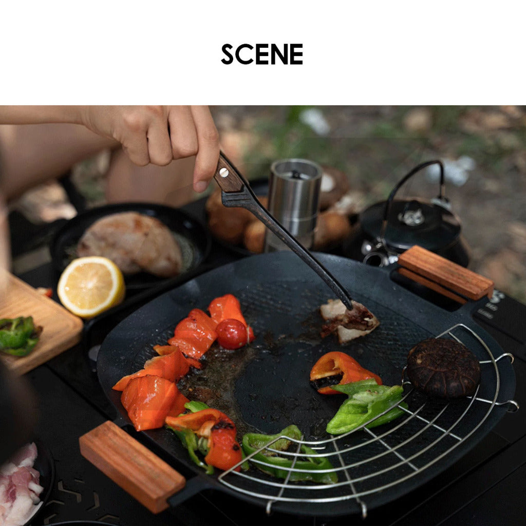 Wellhike SWS Non Stick Grill Pan BBQ Pan Non Stick Coating Coated Outdoor Camping Cooking Stove Bag