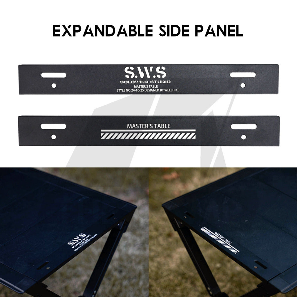 Wellhike SWS IGT Master Table Adjustable Height Expandable Spider Stove Acrylic Wood Plate Lamp Pole Water Dispenser