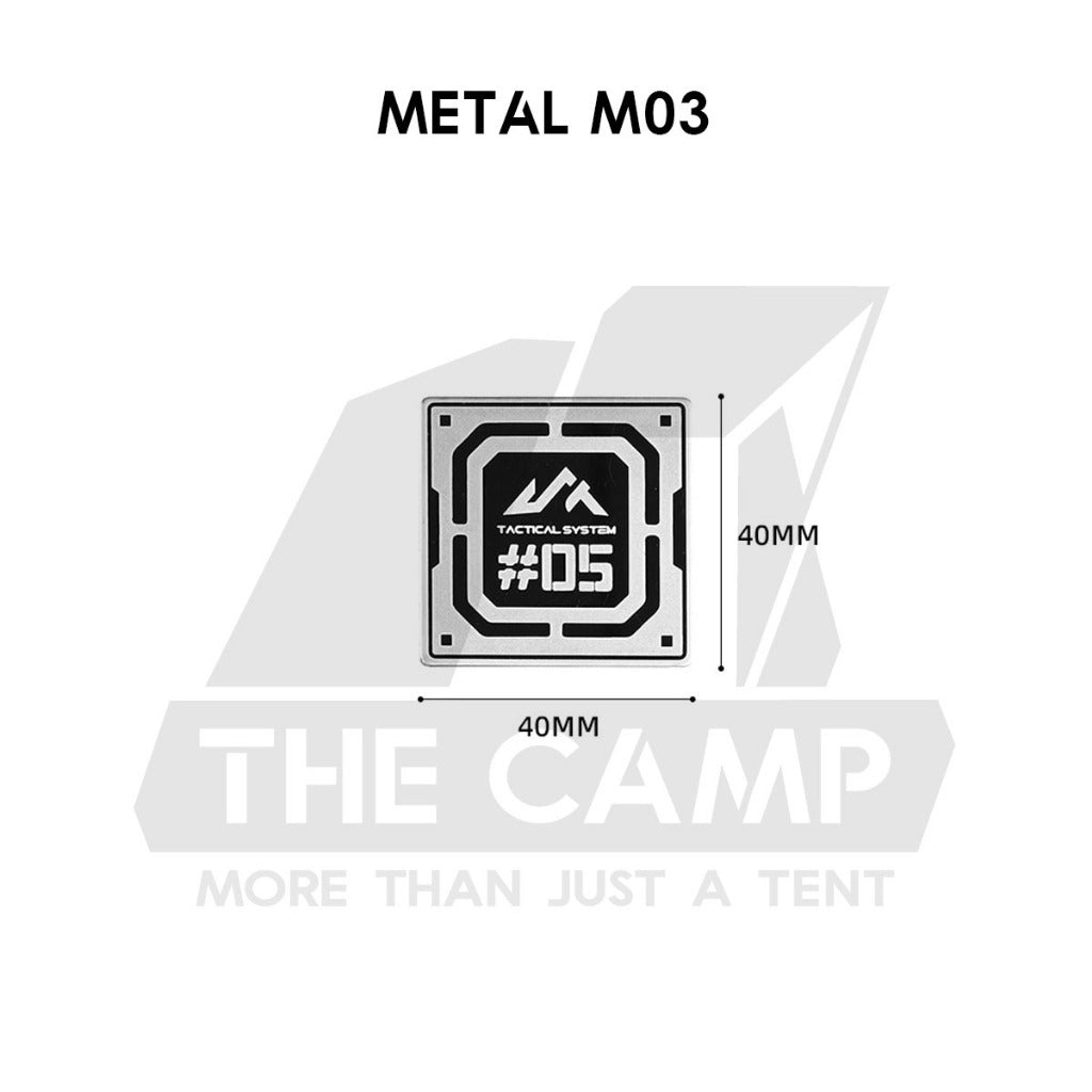 Shinetrip ST05 Tactical Velcro Patch Nylon Metal Military Badge Sticker Outdoor Camping Gas Cover Sleeve Chair Table Bag