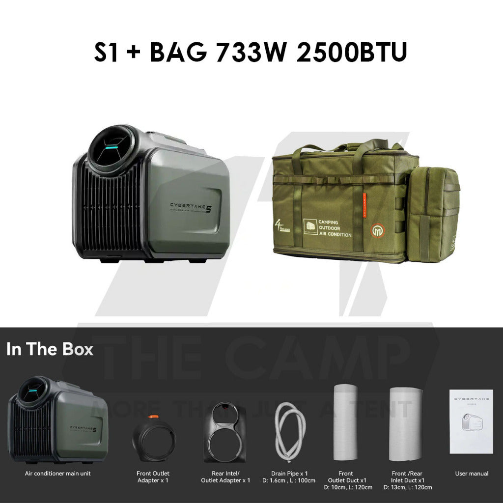 Cybertake S1 / S1 PRO /S2 PRO Portable Air Conditioner Tactical Style 240V Outdoor Camping Air Cond with Bag