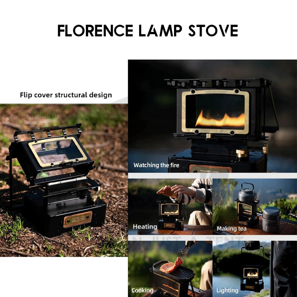 Wellhike SWS Fire Viewing Furnace Fire Dance View Oil Lamp Stove Outdoor Camping Florence Light Firedance
