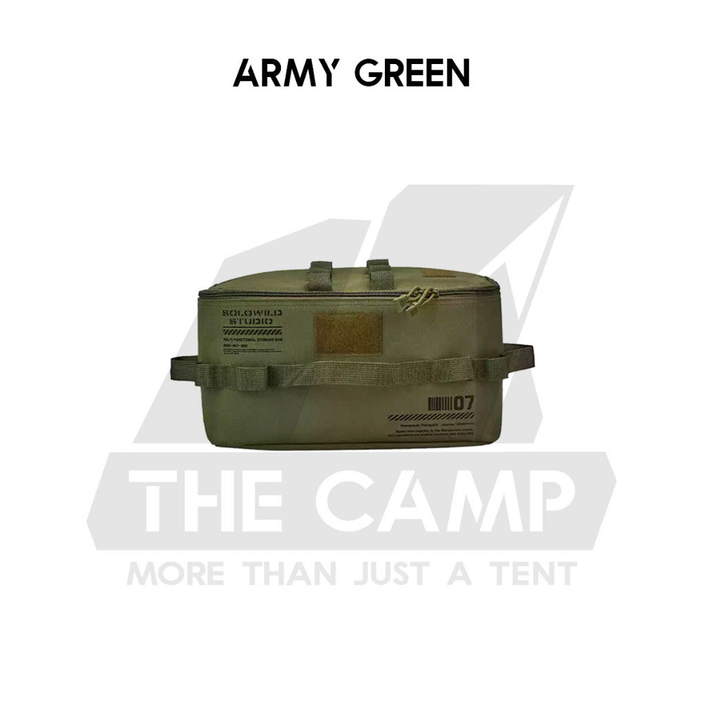 Wellhike SWS Tactical Storage Bag for Kettle Pot Utensil Outdoor Camping Cookware Equipment Stove Organizer Beg