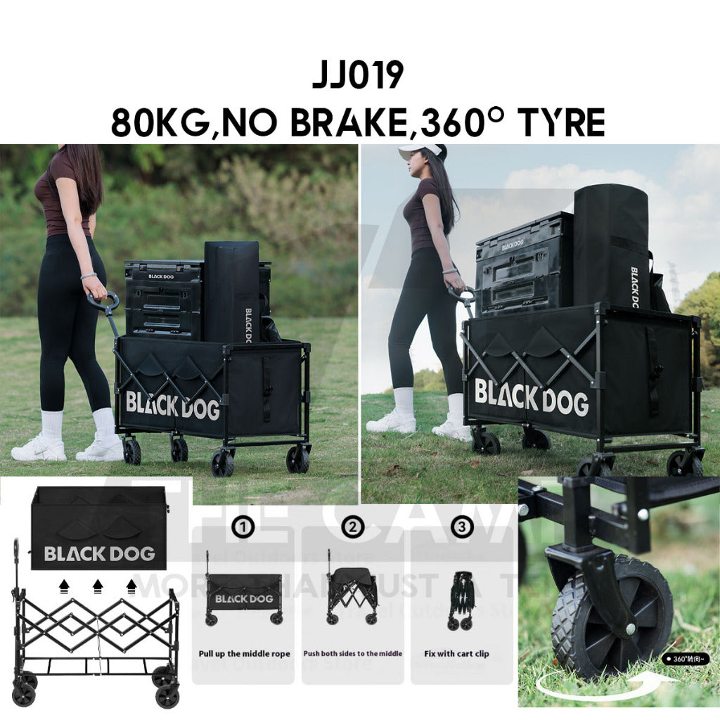 Blackdog Camping Wagon Cart Thickwheel Citywalk 150L 200L 320L 380L 450L Trolley Table Top BD-TC002 CBD2450JJ014