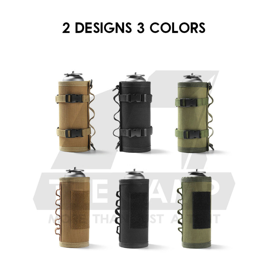 Camping Gas Cover / Sleeve Outdoor Bottle Butane Protective Cover Case Tactical Black Cylinder Holder