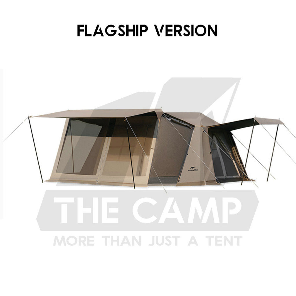Naturehike Village 13 Auto Tent Automatic Ultimate Flagship Ti Black Silver Version Large Outdoor Flysheet CNH22ZP004