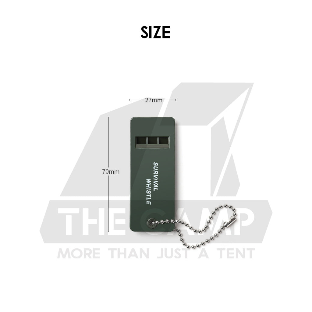 Aluminum Alloy High Pitched Whistle Dual Frequency Hi Pitch Survival Dual Tube Outdoor Hiking Camping EDC Tools Keychain