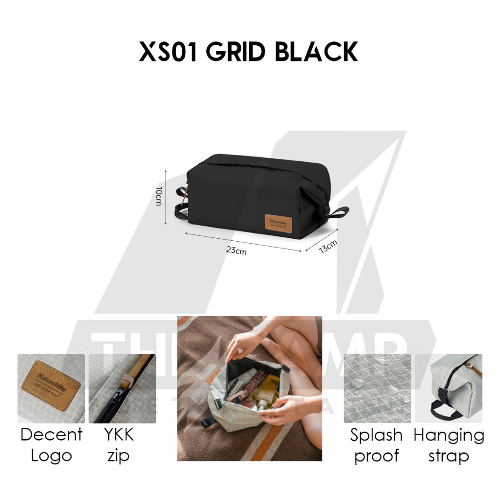 Naturehike Square Toiletry Bag Outdoor Business Trip Wash Bag Travel For Business Waterproof Cosmetic Bag NH21LX001