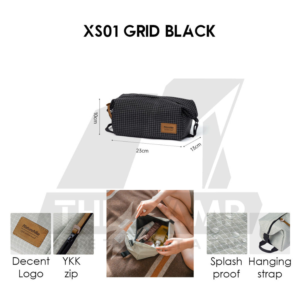 Naturehike Square Toiletry Bag Outdoor Business Trip Wash Bag Travel For Business Waterproof Cosmetic Bag NH21LX001