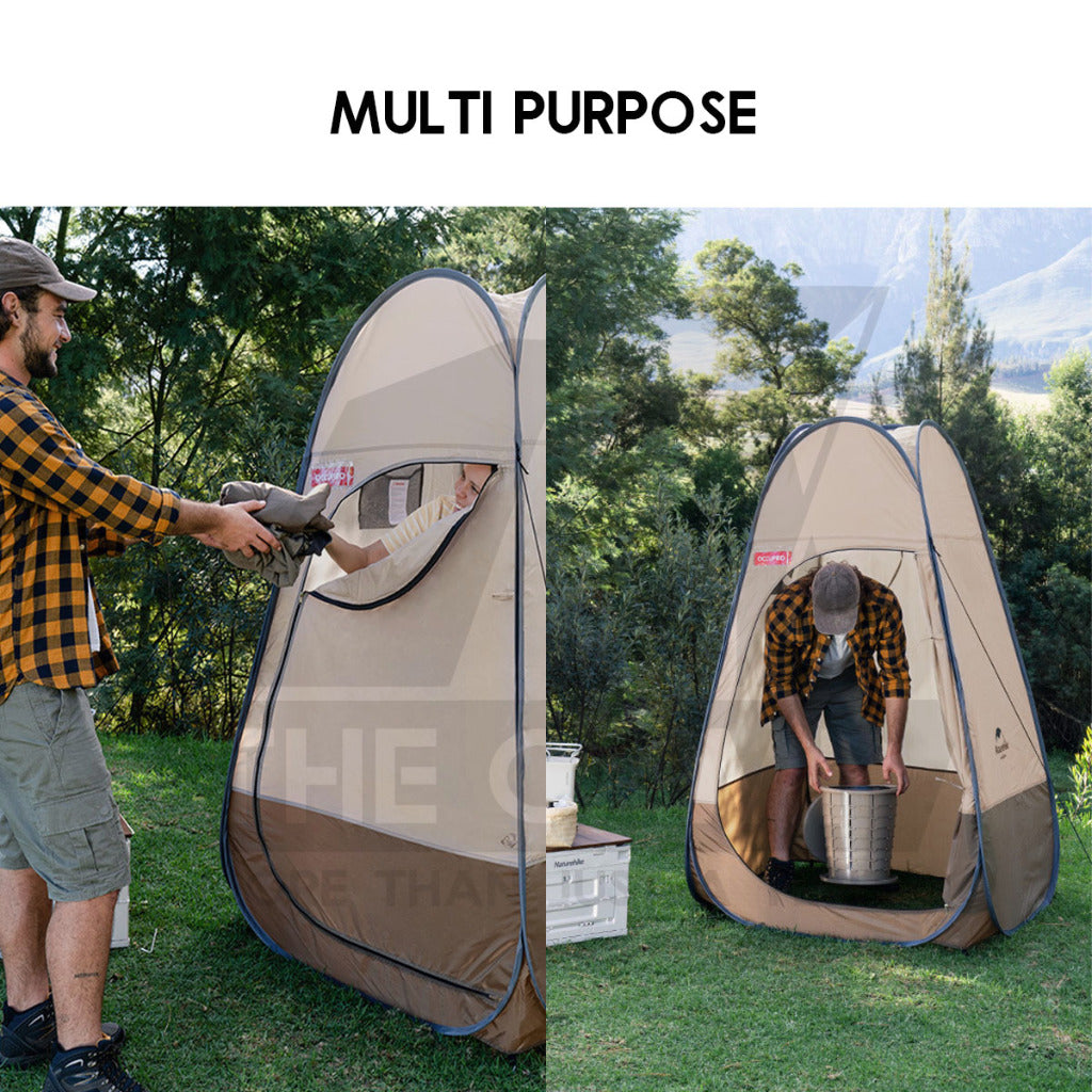 Naturehike Quick Changing Shower Tent Bathroom Portable Toilet Outdoor Camping Flysheet Tarp Peg Rope NH17Z002-P