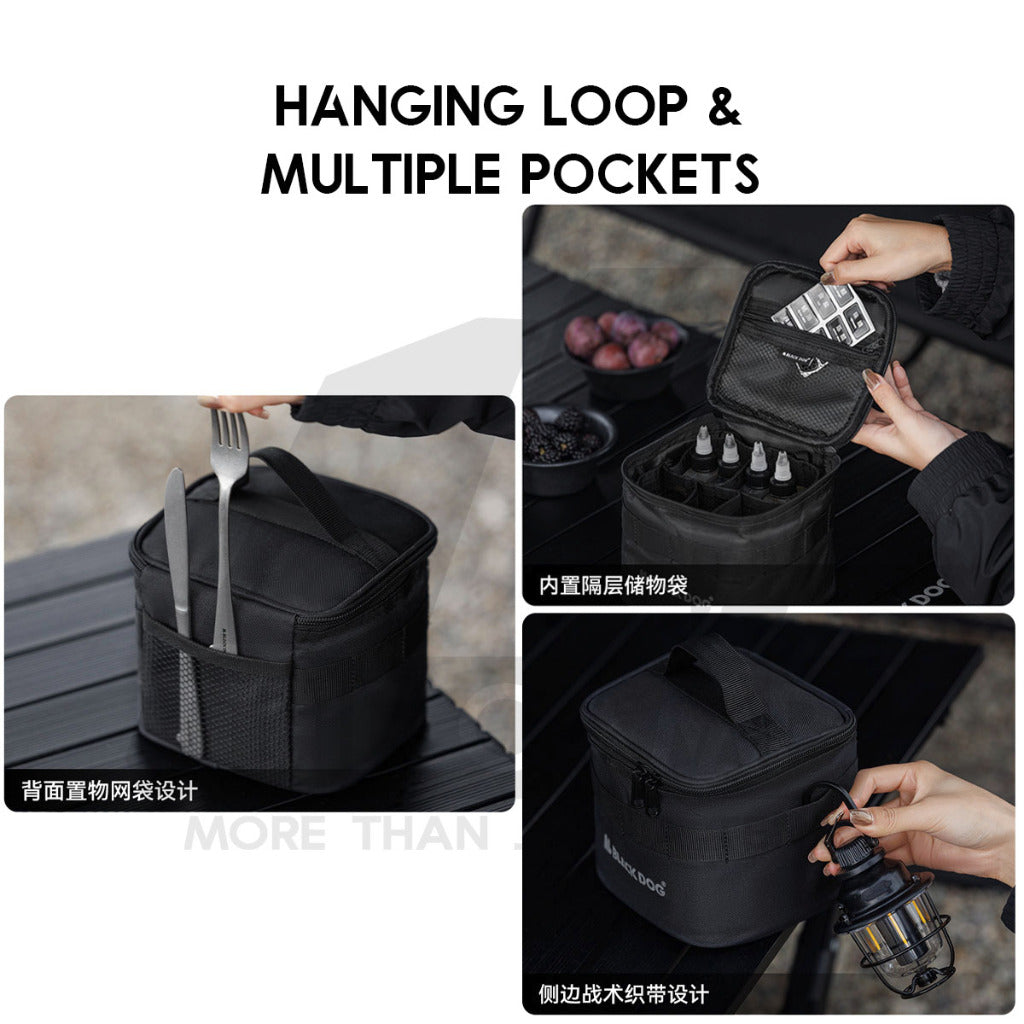 Blackdog Seasoning Bag Set Outdoor Camping Ingredient Condiment Box Bottle Container Spice Oil Jar Sugar CBD2450XB019