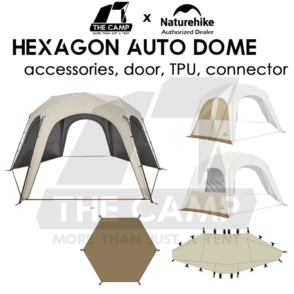 Naturehike Hexagon Auto Dome Shelter Accessories Quick Opening Tent Canopy Flysheet Door Mesh TPU Cloth CNK230WS014