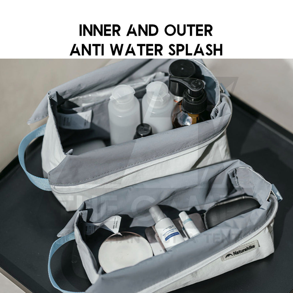 Naturehike Toiletry Bag Oxygen Series Splash Proof Outdoor Trip Wash Bag Travel Business Cosmetic Beg Black CNK2450XB024