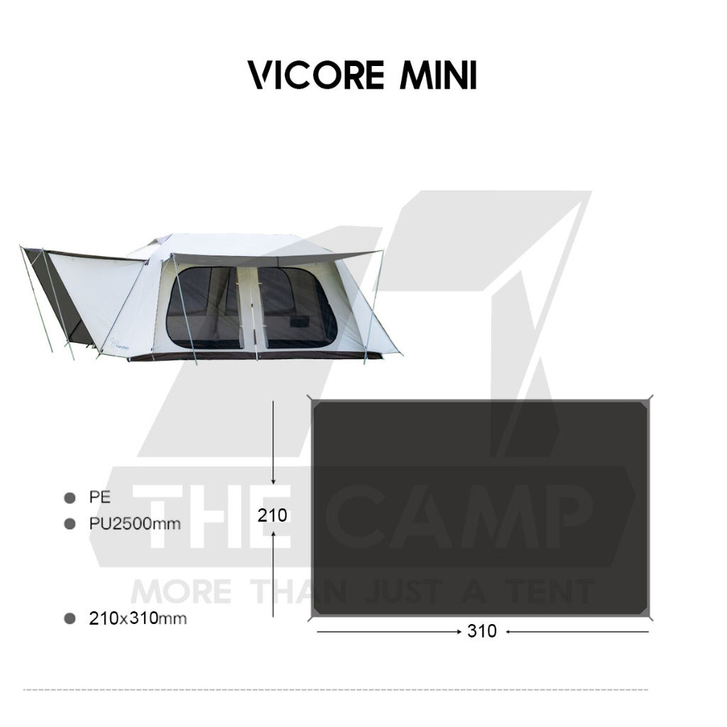 Vidalido Groundsheet for Tent Cabin XL Plus Poon Saan M L Teepee MS MX PRO Vicore Mini Large Thick Camping Mat PE