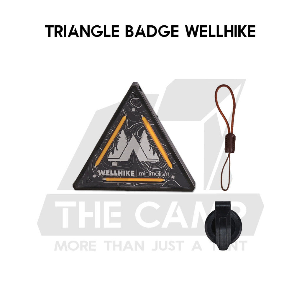 Wellhike SWS Triangle Badge Light Touch Sensor Outdoor Camping Rope Hanging Warning Lamp Flashlight Safety Lampu Tali