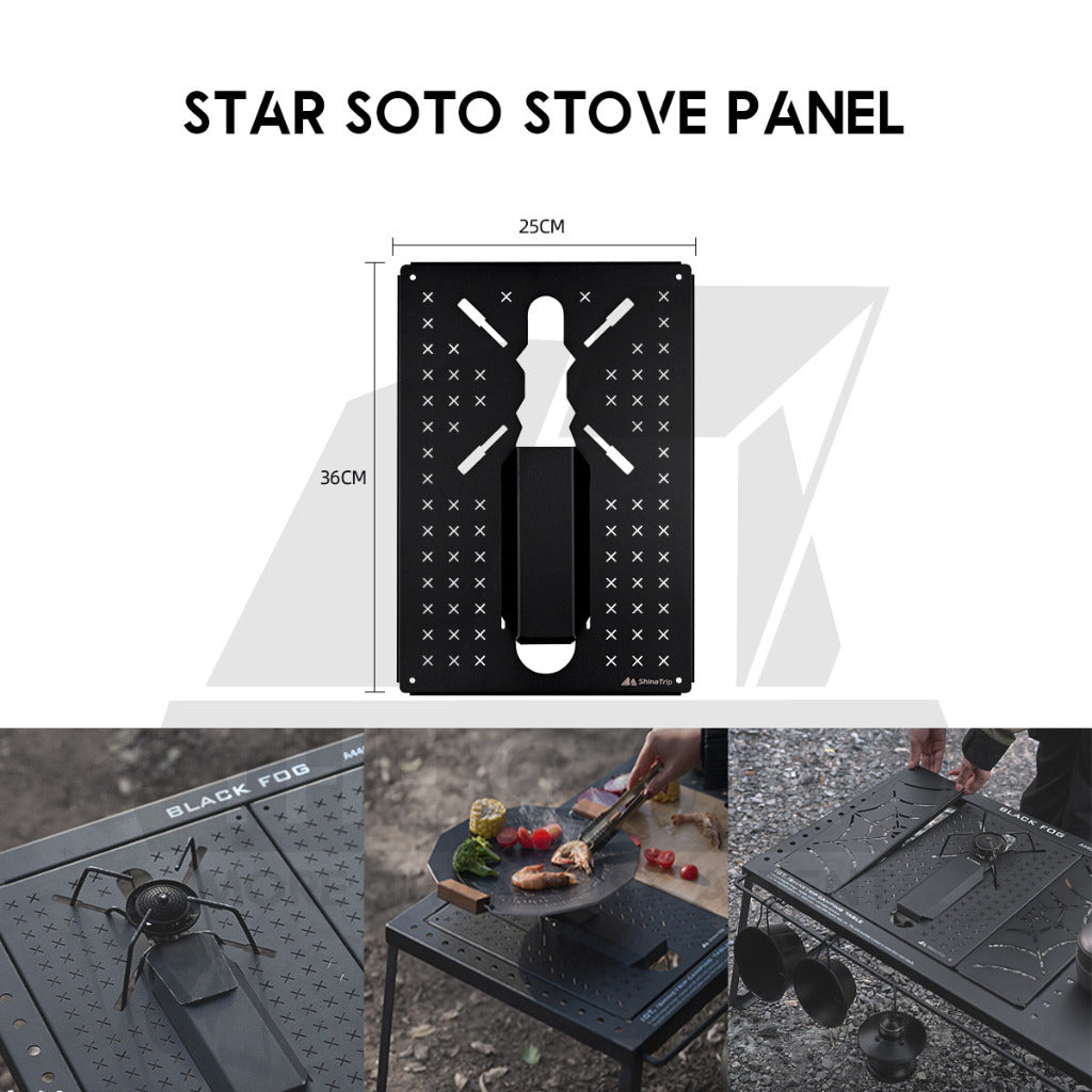 Shinetrip IGT Combination Table Module Accessories Plate Dish Rack Soto Stove Lamp Pole Spider Star Panel Tea Tray