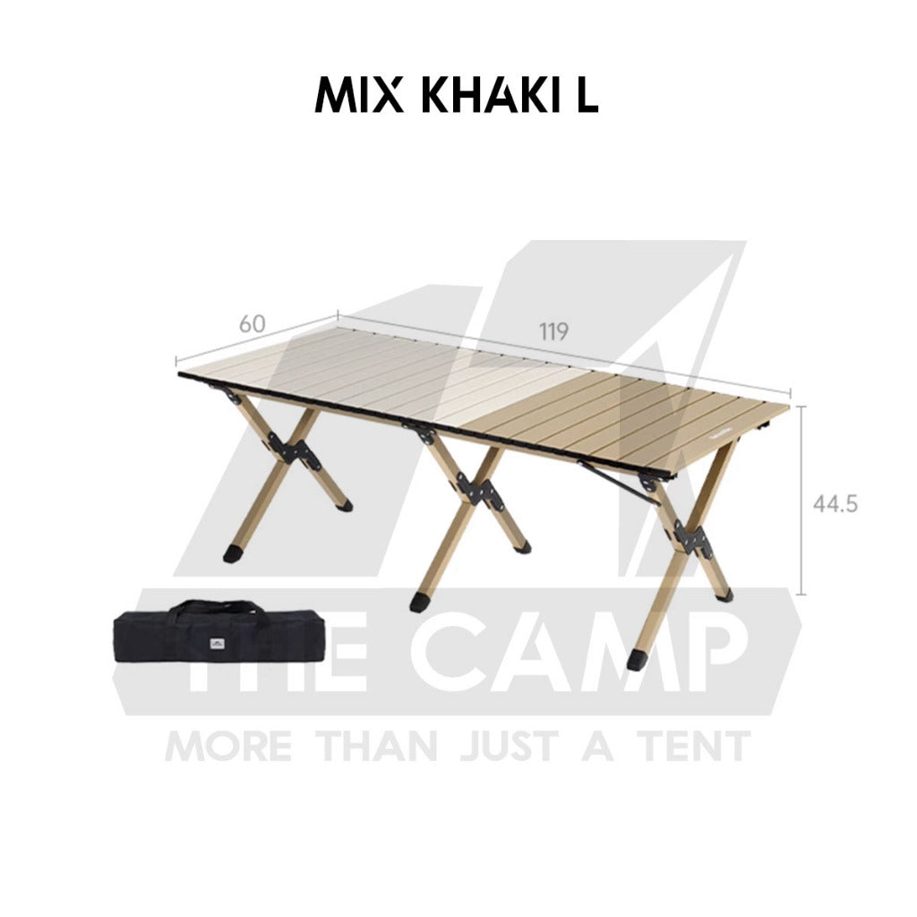 Naturehike T01 Egg Roll Table Mix Color Outdoor Camping BBQ Party Black Khaki Portable Foldable Meja CNK2550JJ018