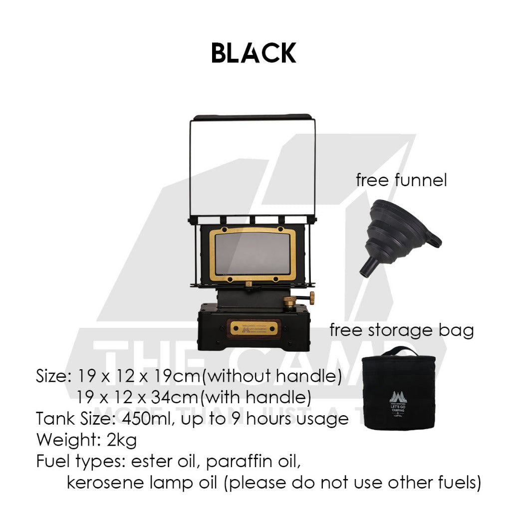 Wellhike SWS Fire Viewing Furnace Fire Dance View Oil Lamp Stove Outdoor Camping Florence Light Firedance