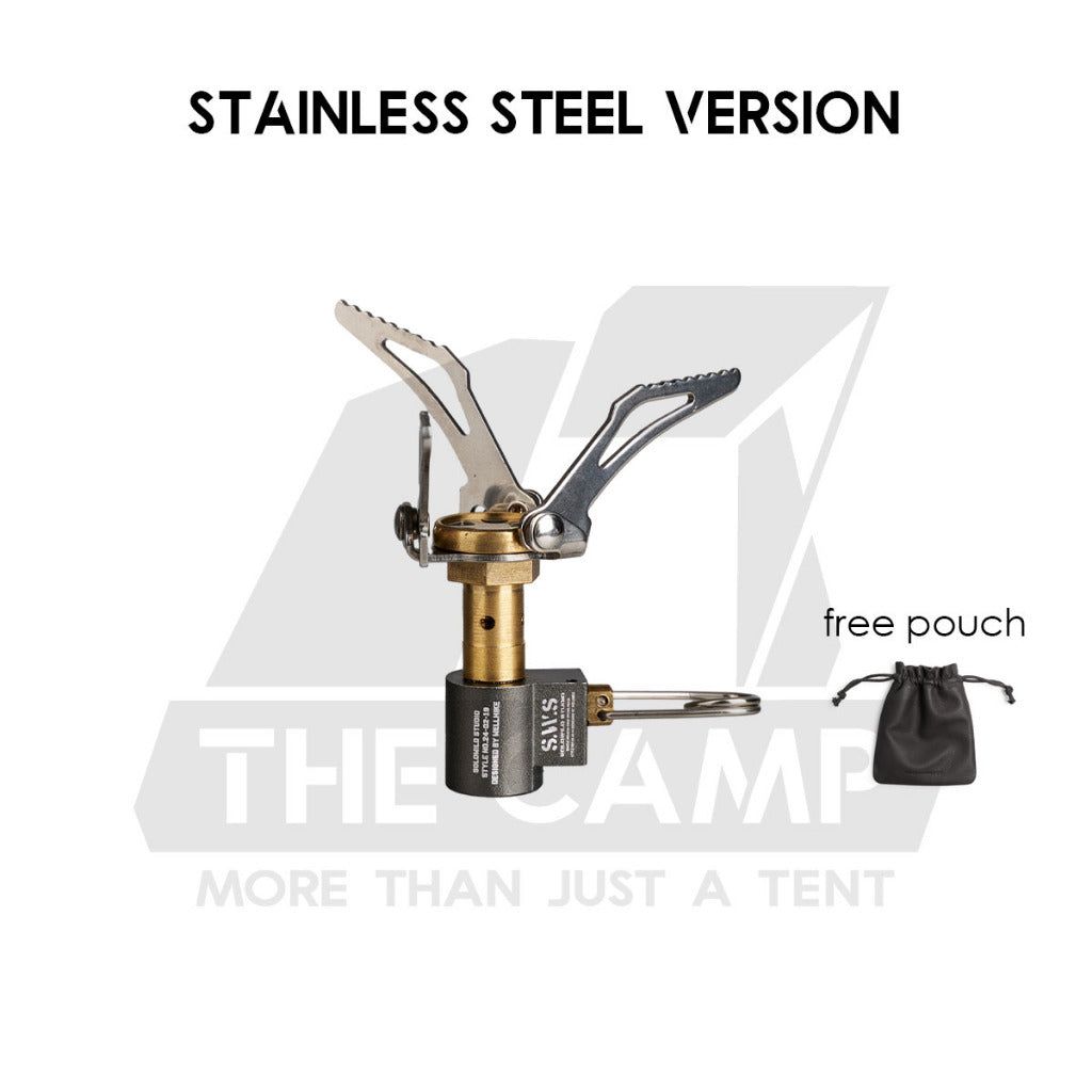 Wellhike SWS Foldable Mini Stove Butane Gas Burner 2700W Outdoor Camping Portable Stove Head Titanium