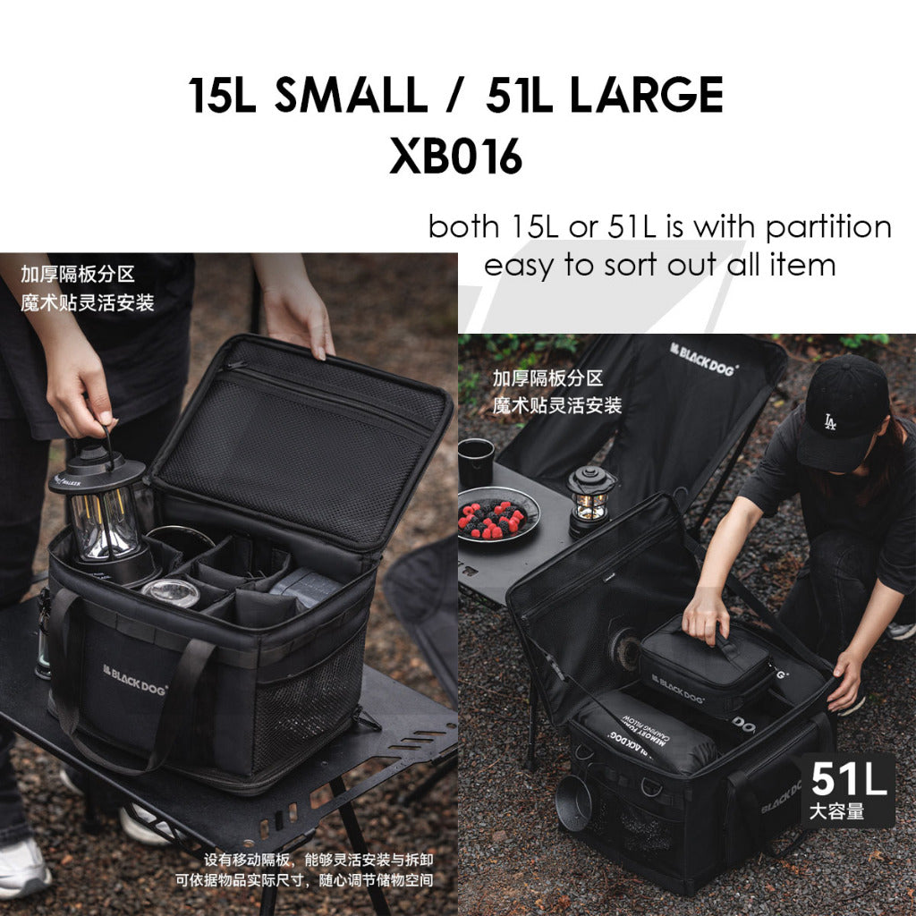 Blackdog Storage Bag 30L 15L 51L Outdoor Camping Equipment Beg Stove Gas Nail Peg Rope Cookware BD-SNB002 CBD2450XB016